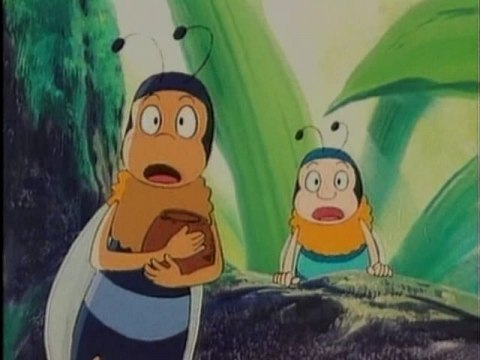 昆虫物語みなしごハッチ 九里一平 サイン 色紙 昭和 アニメ ミツバチハッチ 3132] 九里一平 直筆サイン入りカラー複製色紙「昆虫物語 みなしごハッチ」