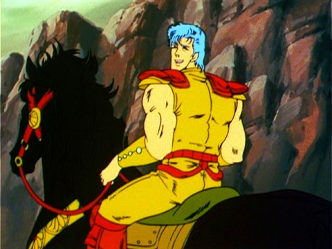 北斗の拳 雲のジュウザ VS ラオウ セル画+動画 A29